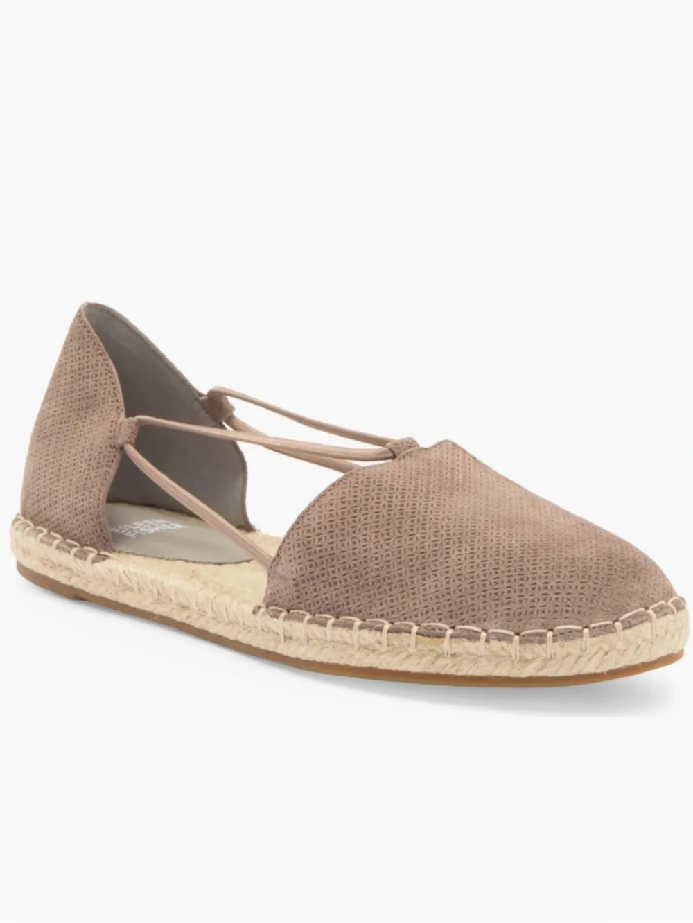 Eileen Fisher Lee Espadrille Flat Natural Beige Suede  Size 9